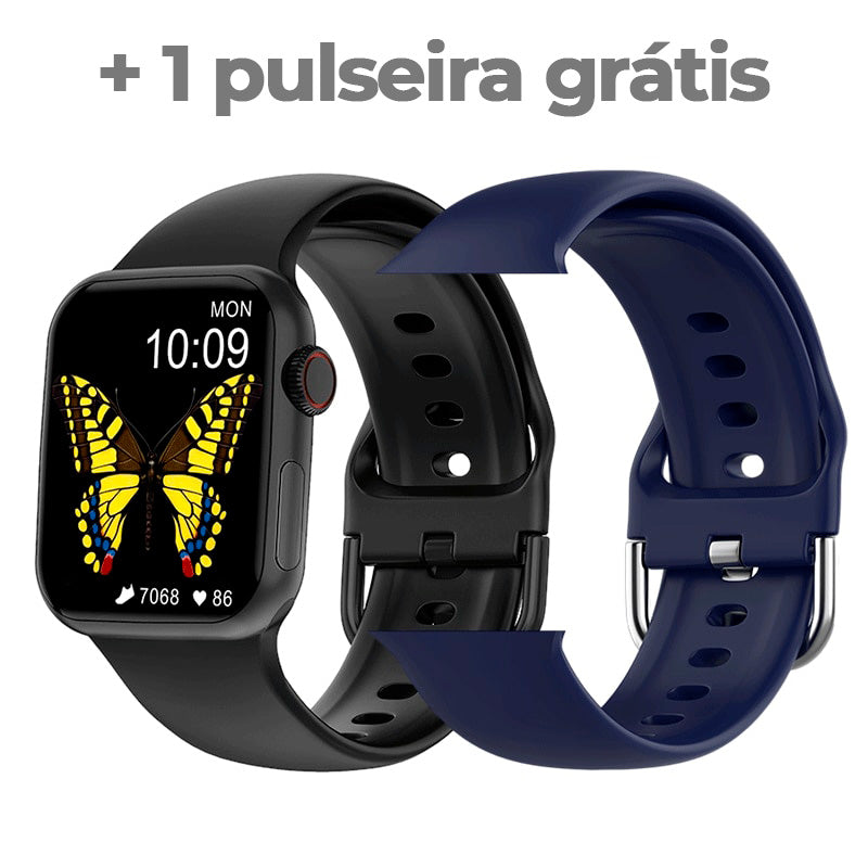 Smart Watch + pulseiras grátis - dezenas de funções, modelo 2023