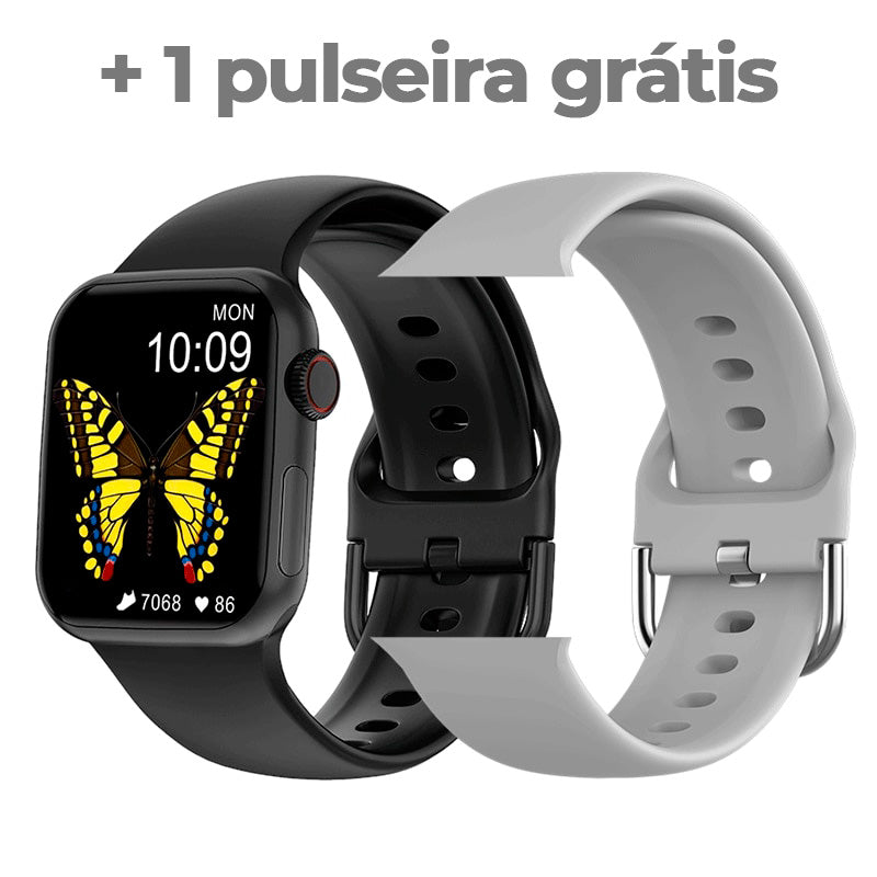 Smart Watch + pulseiras grátis - dezenas de funções, modelo 2023