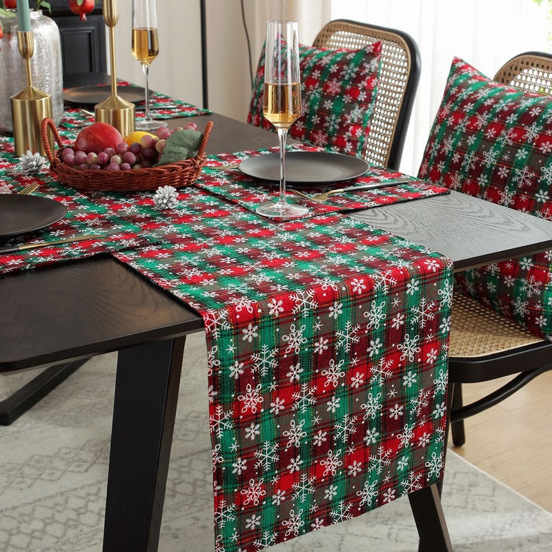 Caminho de mesa e jogo americano natalino - vários tamanhos e estampas