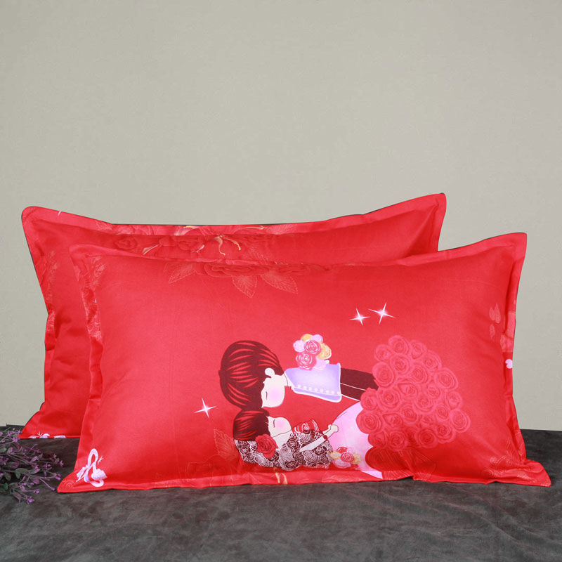 Fronha para travesseiro florida padrão Jacquard - 48cmX74cm
