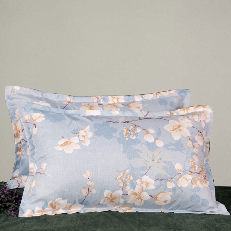 Fronha para travesseiro florida padrão Jacquard - 48cmX74cm